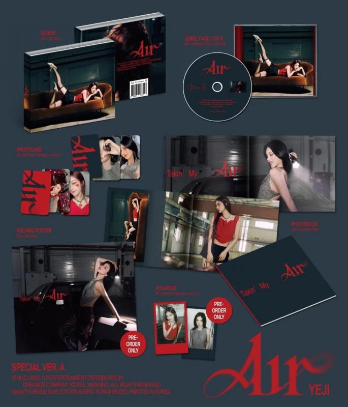 Kniha: Yeji:  Air / Photo Card(S) Poster(S) Polaroid(S) - Yeji