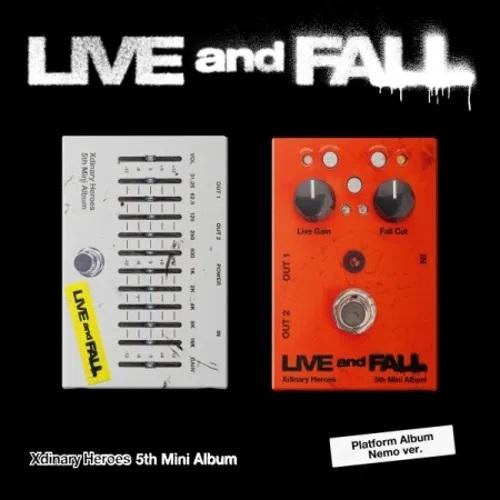Kniha: Xdinary Heroes:   5Th Mini Album : Live And Fall (Platform) (Qr Card + Photo Card 6Ea + Message Card - Xdinary Heroes