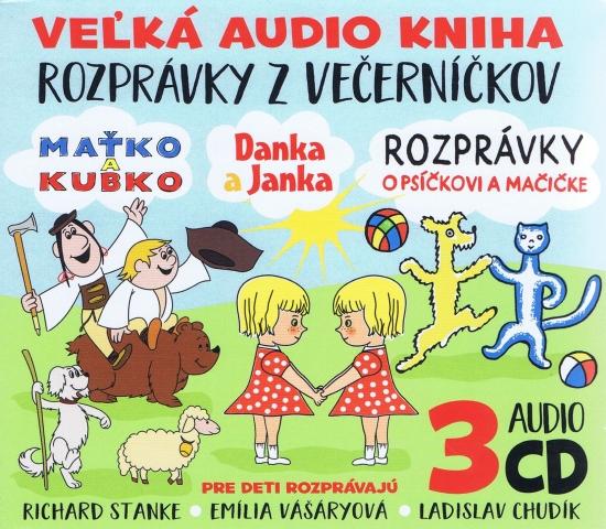 Kniha: 3CD-Večerníčky-Danka a Janka, Maťko a Kubko, Psíček a Mačička. - Kolektív autorov