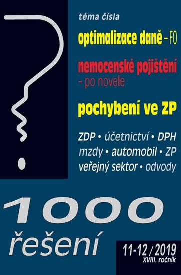 Kniha: 1000 řešení 11-12/2019 Optimalizace daně - Děrgel Martin