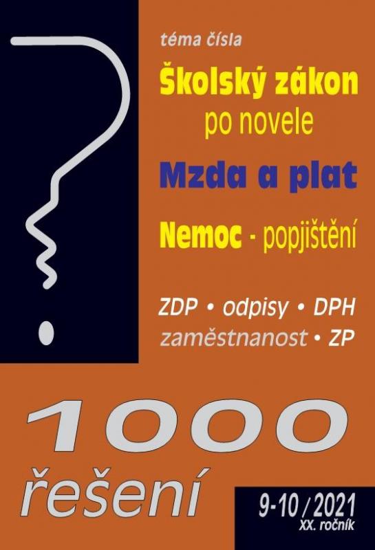 Kniha: 1000 řešení č. 9-10/2021, Školský zákonkolektív autorov