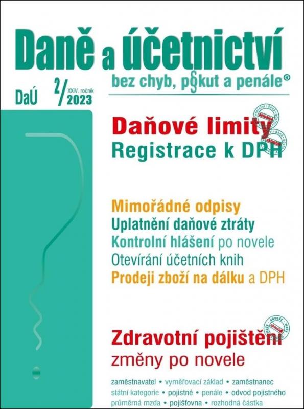 Kniha: DaÚ 2/2023 Daňové parametry v ZDP po noveleautor neuvedený