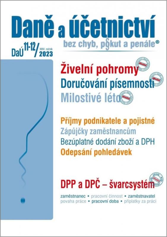 Kniha: DaÚ 11-12/2023 Daně a účetnictví bez chyb, pokut a penáleautor neuvedený