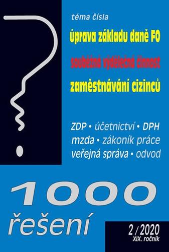 Kniha: 1000 riešení 2-2020autor neuvedený