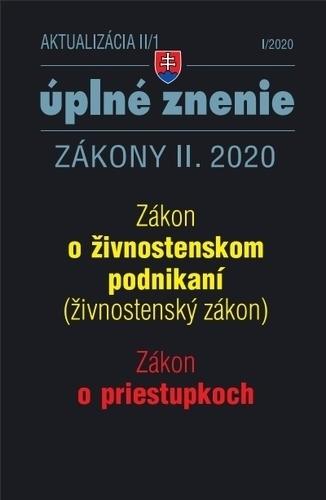 Kniha: Aktualizácia II/1 2020 -Živnostenský zákon, Zákon o priestupkoch - Kolektív autorov