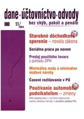 Dane, účtovníctvo, odvody 11/2014