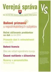 Kniha: Verejná správa 2-3/2015autor neuvedený