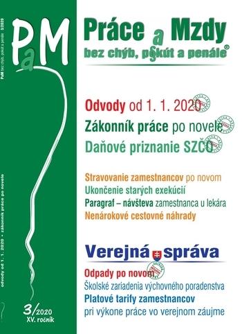 Kniha: Práce a mzdy 3/2020 Zmeny v zákonníku práce v roku 2020, Odvody v roku 2020, Odpady po novom - Kolektív autorov