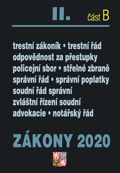 Kniha: Zákony II část B 2020 – Trestní zákony – Úplná znění po novelách k 1. 1. 2020autor neuvedený