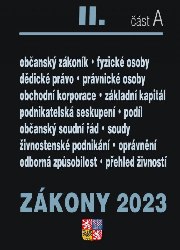 Kniha: Zákony II A/2023 Občanský zákoníkautor neuvedený