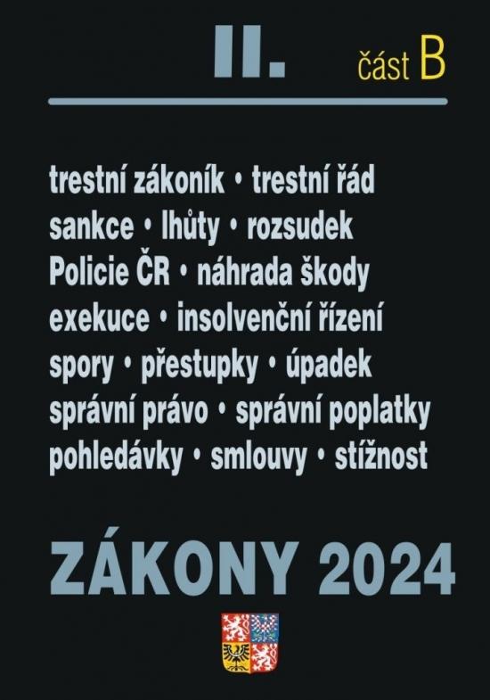 Kniha: Zákony II B/2024 Trestní právoautor neuvedený