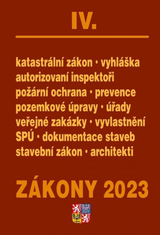 Kniha: Zákony IV/2023 Stavebnictví, půdaautor neuvedený