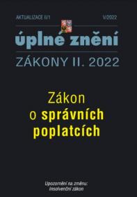 Aktualizace II/1 Zákon o správních poplatcích, Insolvenční zákon