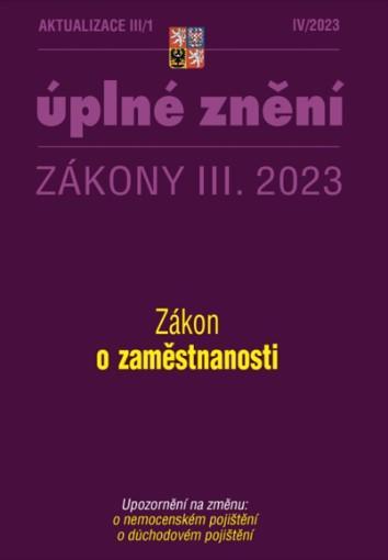 Kniha: Aktualizace III/1 2023 Zákon o zaměstnanostiautor neuvedený