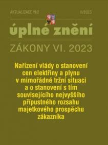 Aktualizace VI/2 2023 Elektřina a plyn, Nařízení vlády o stanovení cen elektřiny a plynu v mimořádné tržní situaci