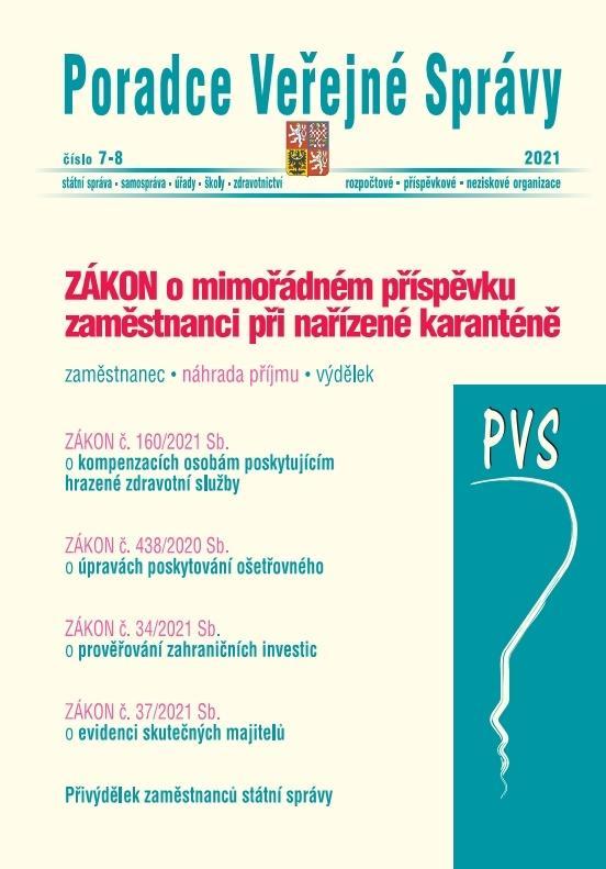 Kniha: PVS 7-8/2021 Zákon o kompenzacích osobámautor neuvedený