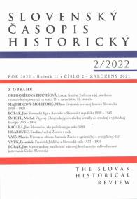 Slovenský časopis historický    2/2022