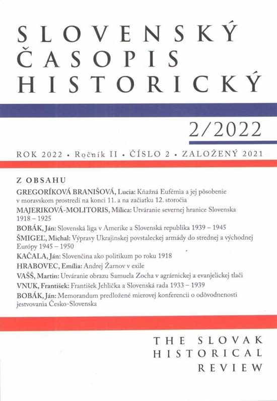 Kniha: Slovenský časopis historický    2/2022 - Kolektív autorov