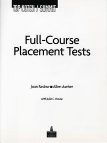 Top Notch/Summit Full Course Placement Tests with Audio CD