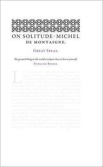 Kniha: On Solitude - de Montaigne Michel