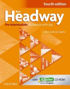 New Headway Fourth Edition Pre-Intermediate Workbook with Key + iChecker CD