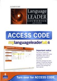 Language Leader Elementary Coursebook and CD-ROM and LMS and Access Card Pack