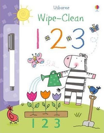 Kniha: Usborne Wipe-clean 1 2 3 - Brooks Felicity