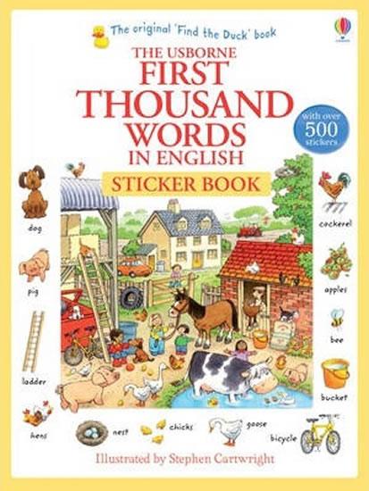 Kniha: 1000 Words in English Sticker - Amery Heather