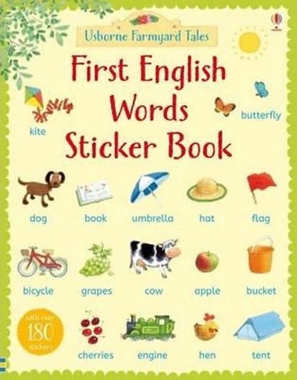 Kniha: First English Words Sticker Book - Amery Heather