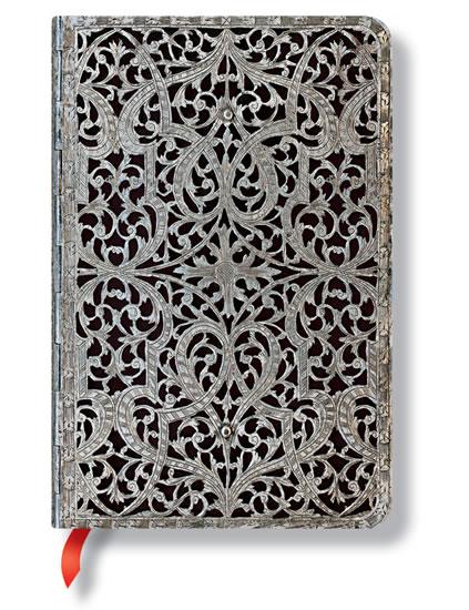 Kniha: Zápisník - Shadow Classic Silver Filigree, mini 95x140 Linedautor neuvedený