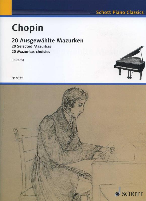 Kniha: 20 ausgewählte mazurken / 20 selected mazurkas - Frédéric Chopin