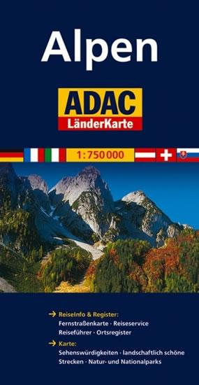 Kniha: Alpy/mapa 1:750T ADAC - Kolektív WHO