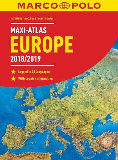 Kniha: Europe 2018/19 maxi atlas 1:750 000autor neuvedený