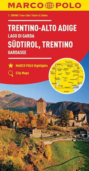 Kniha: Itálie č.3- Südtirol, Trentino mapa 1.200Tautor neuvedený