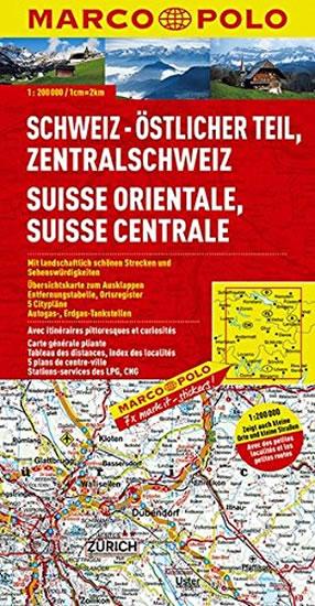 Kniha: Švýcarsko 2 - východ/mapaautor neuvedený