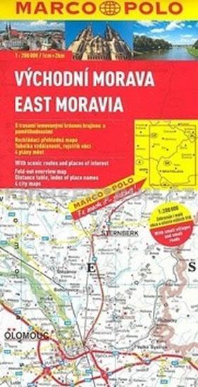 Kniha: Východní Morava/ mapaautor neuvedený