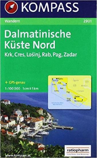 Kniha: Dalmatinische Küste Nord 2901 / 1:100T NKOMautor neuvedený