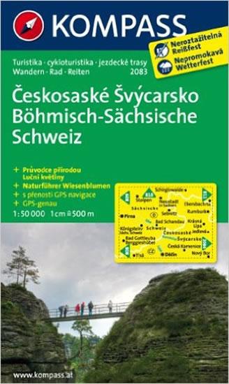 Kniha: Českosaské Švýcarsko/ lamino  2083  NKOM 1:50Tautor neuvedený