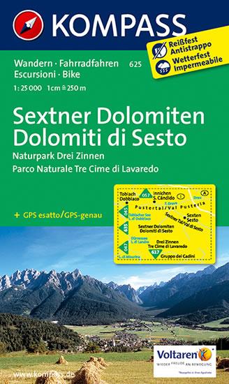Kniha: Sextner Dolomiten 625 / 1:25T NKOMautor neuvedený