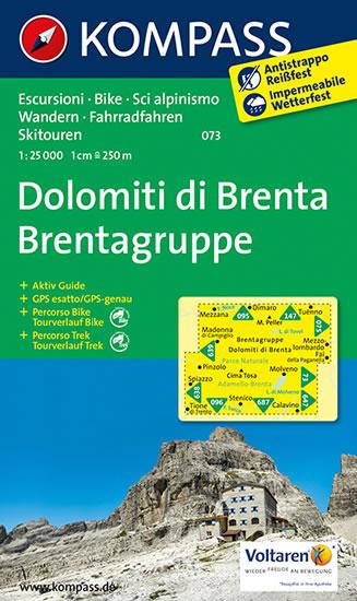 Kniha: Dolomiti di Brenta 073 / 1:25T NKOMautor neuvedený