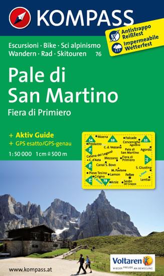Kniha: Pale di San Martino 76 / 1:50T NKOMautor neuvedený