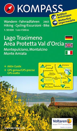 Kniha: Lago Trasimeno,Area Protetta Val d´Orcia 2463 / 1:50T NKOMautor neuvedený