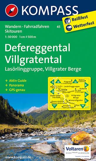 Kniha: Defereggental,Villgratental 45 / 1:50T NKOMautor neuvedený
