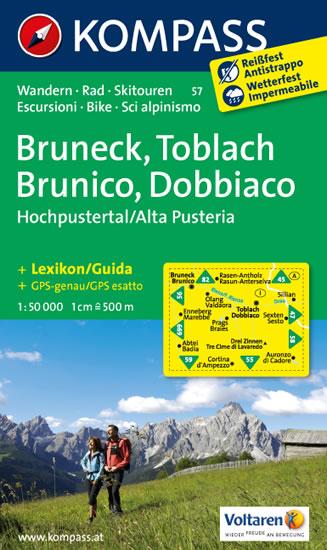 Kniha: Brunek,Toblach 57 / 1:50T NKOMautor neuvedený
