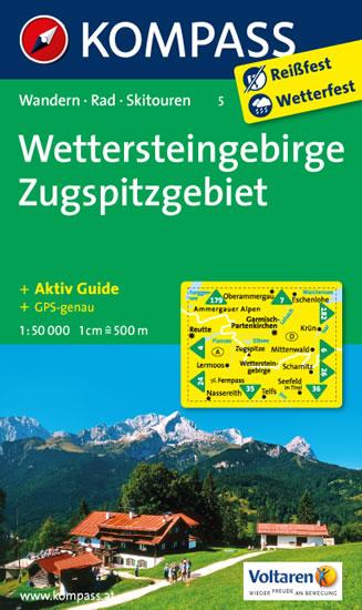 Kniha: Wettersteingebirge,Zugspitzgebiet 5 / 1:50T NKOMautor neuvedený