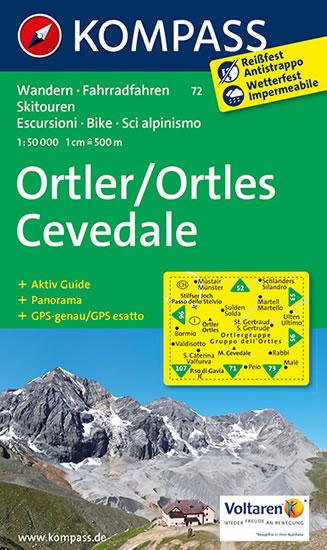 Kniha: Ortler,Cevedale 72 / 1:50T NKOMautor neuvedený
