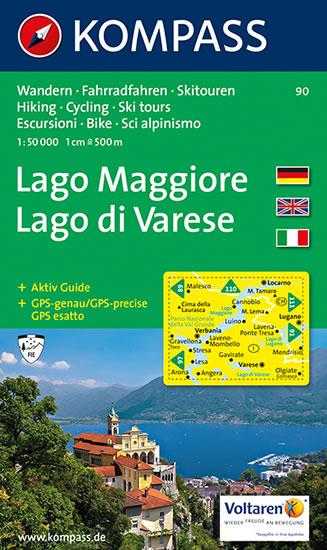 Kniha: Lago Maggiore,Lago di Varese 90 / 1:50T KOMautor neuvedený