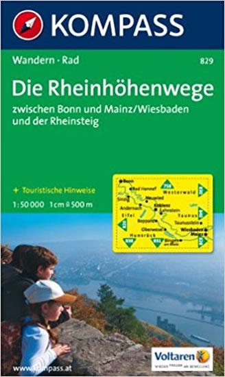 Kniha: Die Rheinhöhenwege 829 / 1:50T KOMautor neuvedený