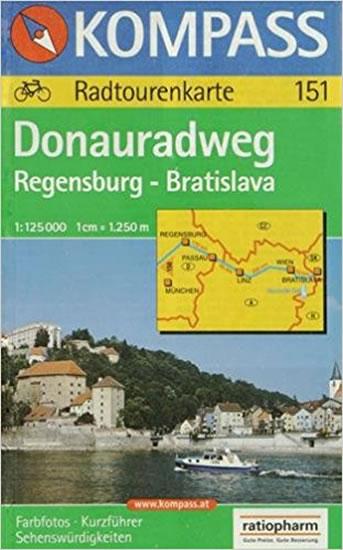 Kniha: Donau,RW:Regensburg,Blava 151 / 1:125T NKOMautor neuvedený