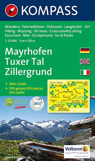 Kniha: Mayrhofen,Tuxer Tal 037 / 1:25T KOMautor neuvedený